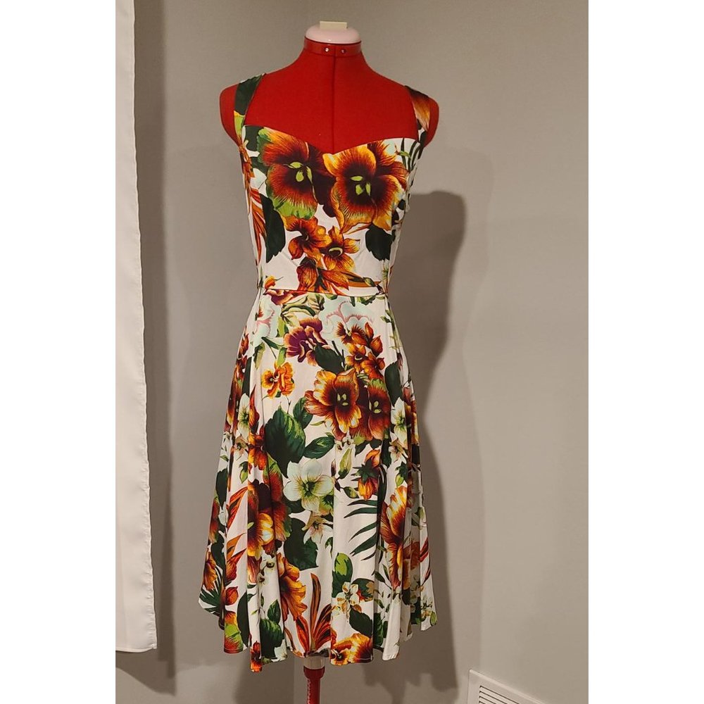 Retro Style Floral Dress